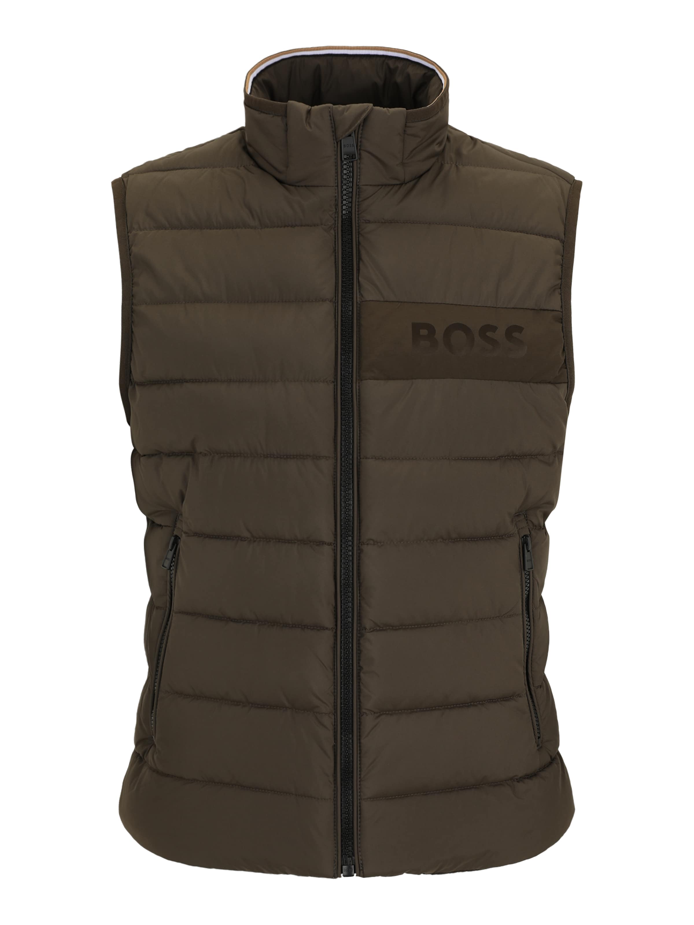 BOSS Vest 'H-Cenito' in Green: front