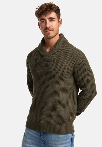 INDICODE JEANS Trui 'Brockly' in Groen