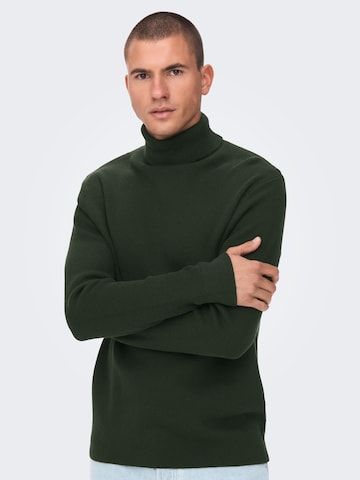 Only & Sons Sweater 'Phil' in Green