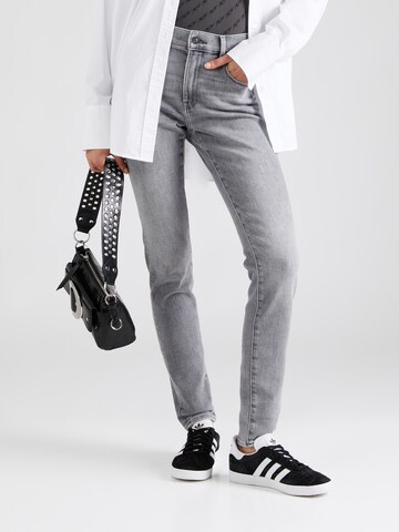 G-STAR Skinny Fit Дънки '3301' в сиво: отпред