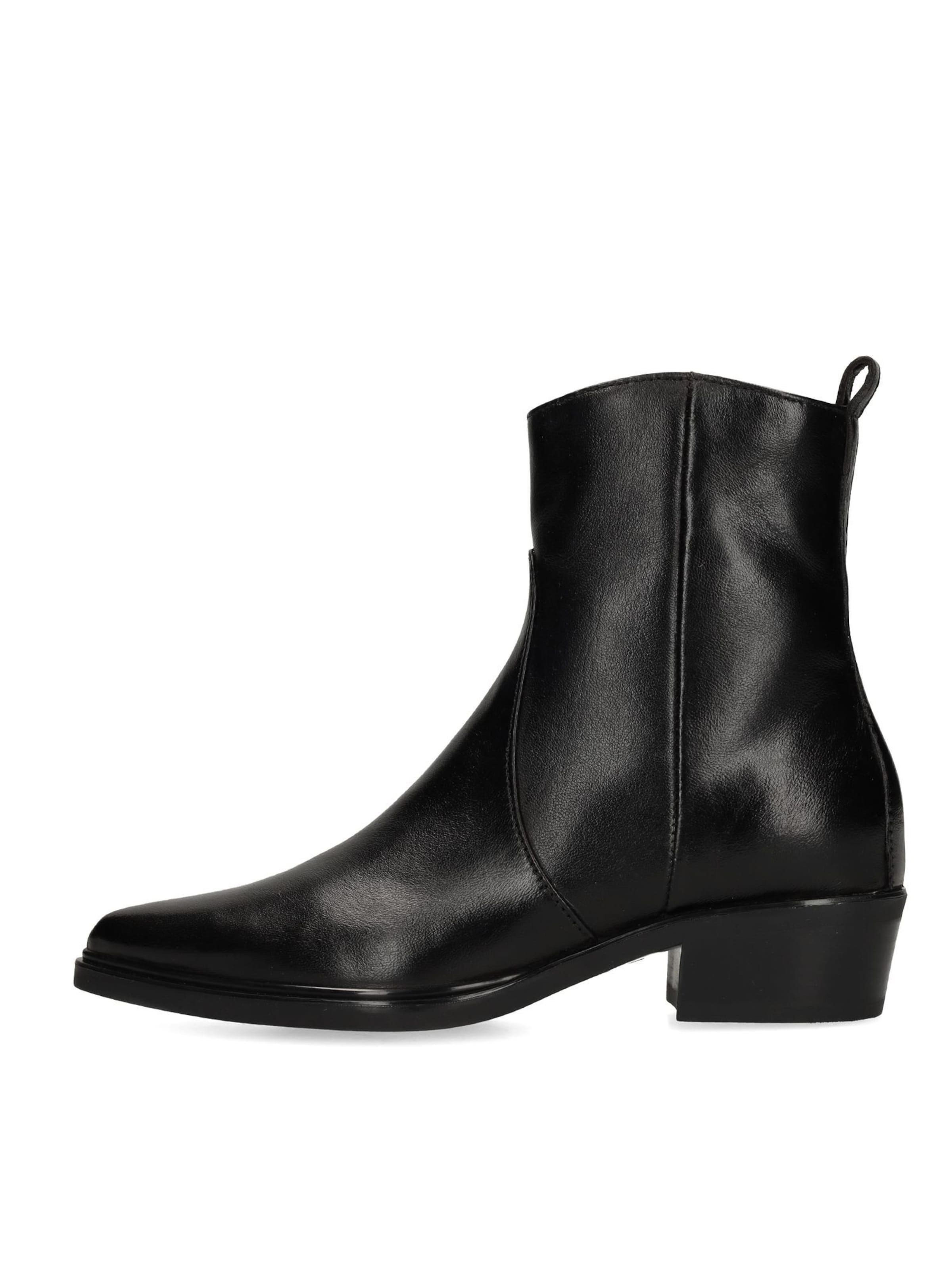MANFIELD Stiefelette in Schwarz