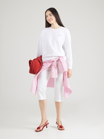 COMMA Sweatshirt i hvid