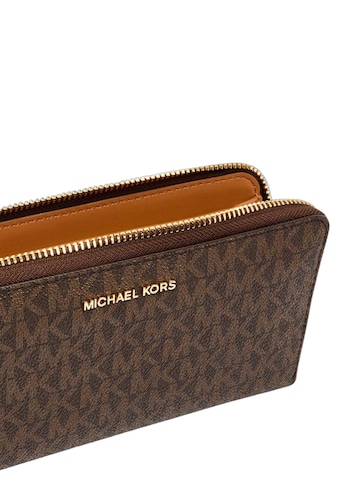 MICHAEL Michael Kors - Cartera 'Michael Kors Portefeuille Continental Jet Set Slim Marron' en marrón