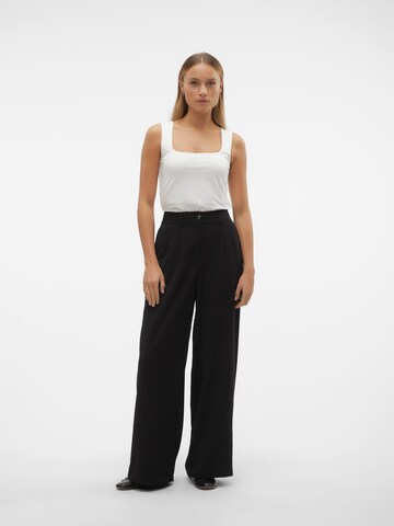 VERO MODA Wide Leg Hose 'Pixi' in Schwarz