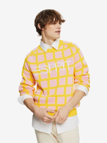 Pull-over ESPRIT en jaune : devant