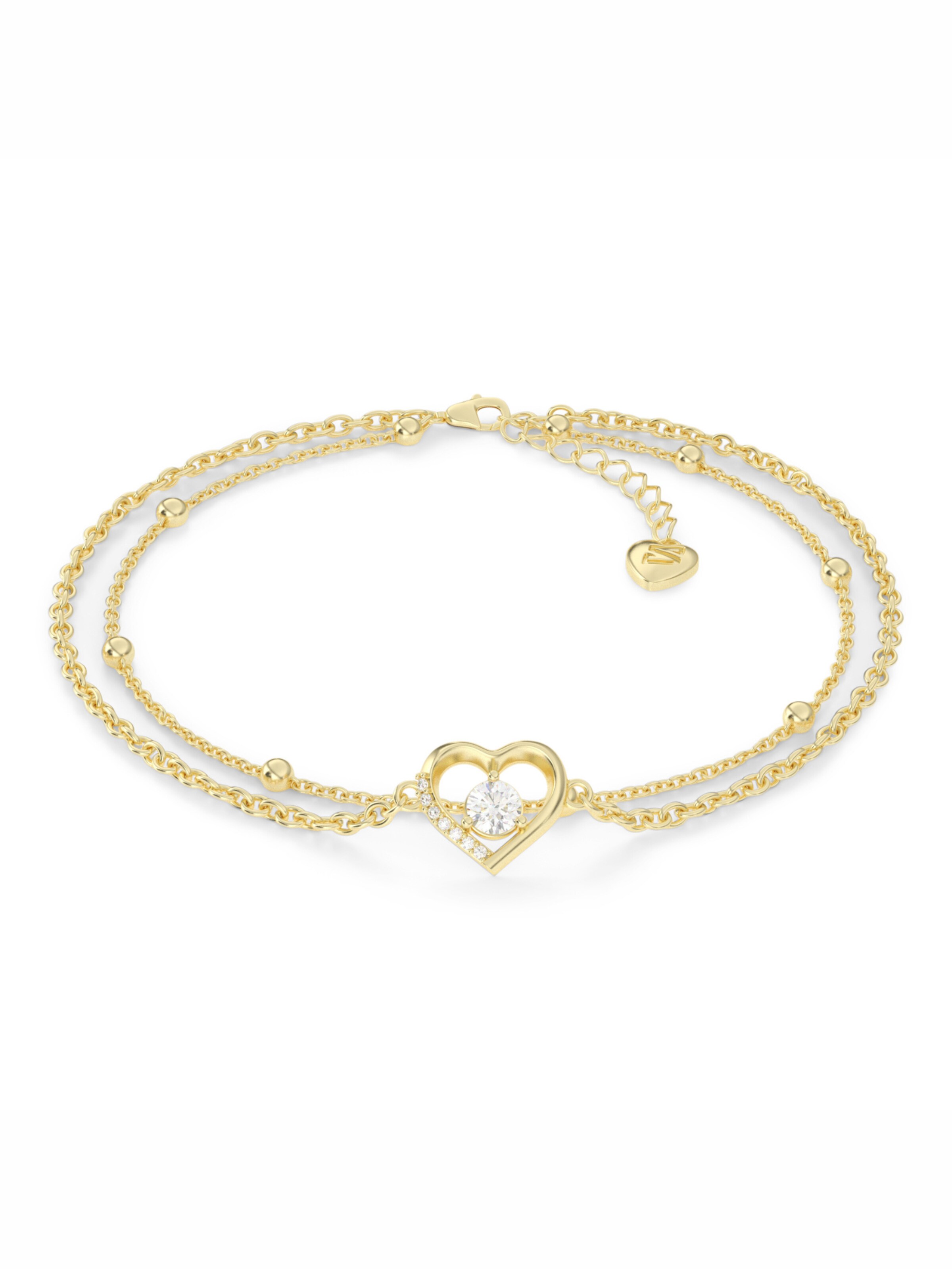 SERASAR Bracelet 'Anklet Heart' in Gold: front