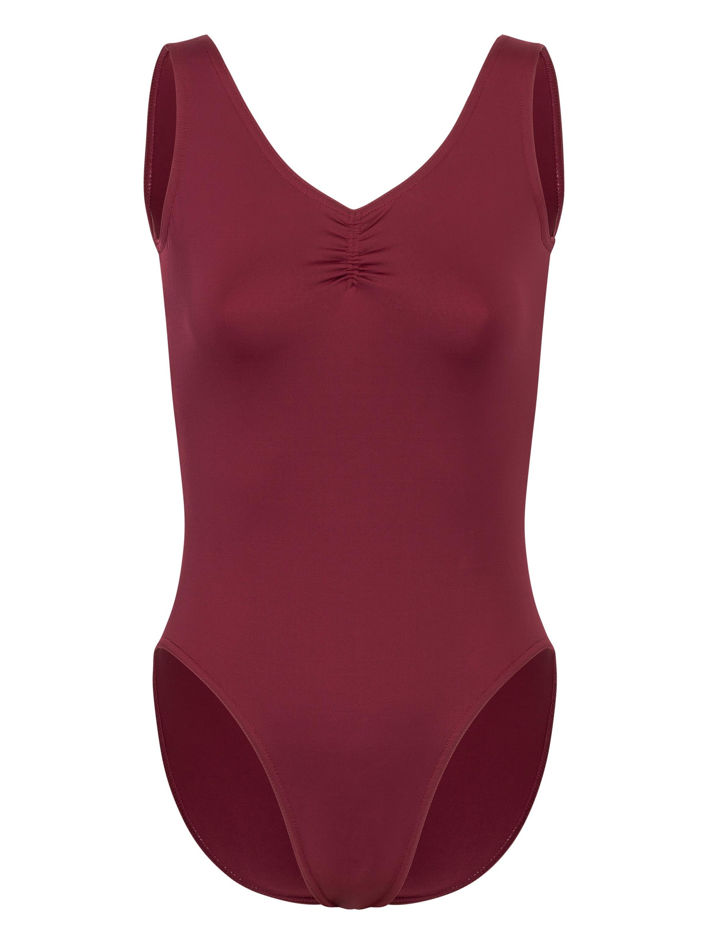 Tanzmuster Athletic Bodysuit 'Carolin' in Red: front