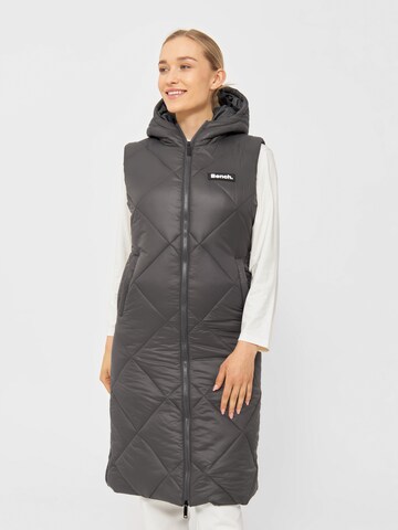 BENCH Weste 'NAKIYAH' in Grau: Vorderseite