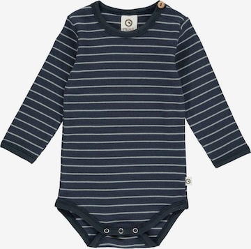 Tutina / body per bambino 'Langarm' di Müsli by GREEN COTTON in blu: frontale