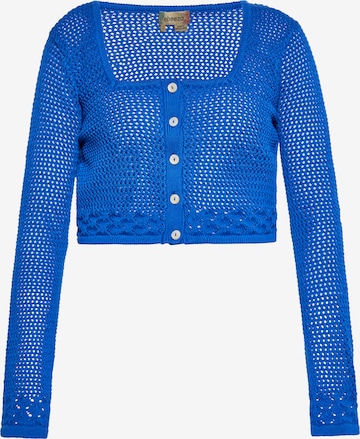 ebeeza Knit Cardigan in Blue: front