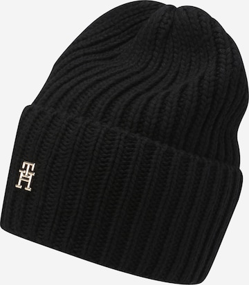 TOMMY HILFIGER Beanie 'Limitless Chic' in Black: front