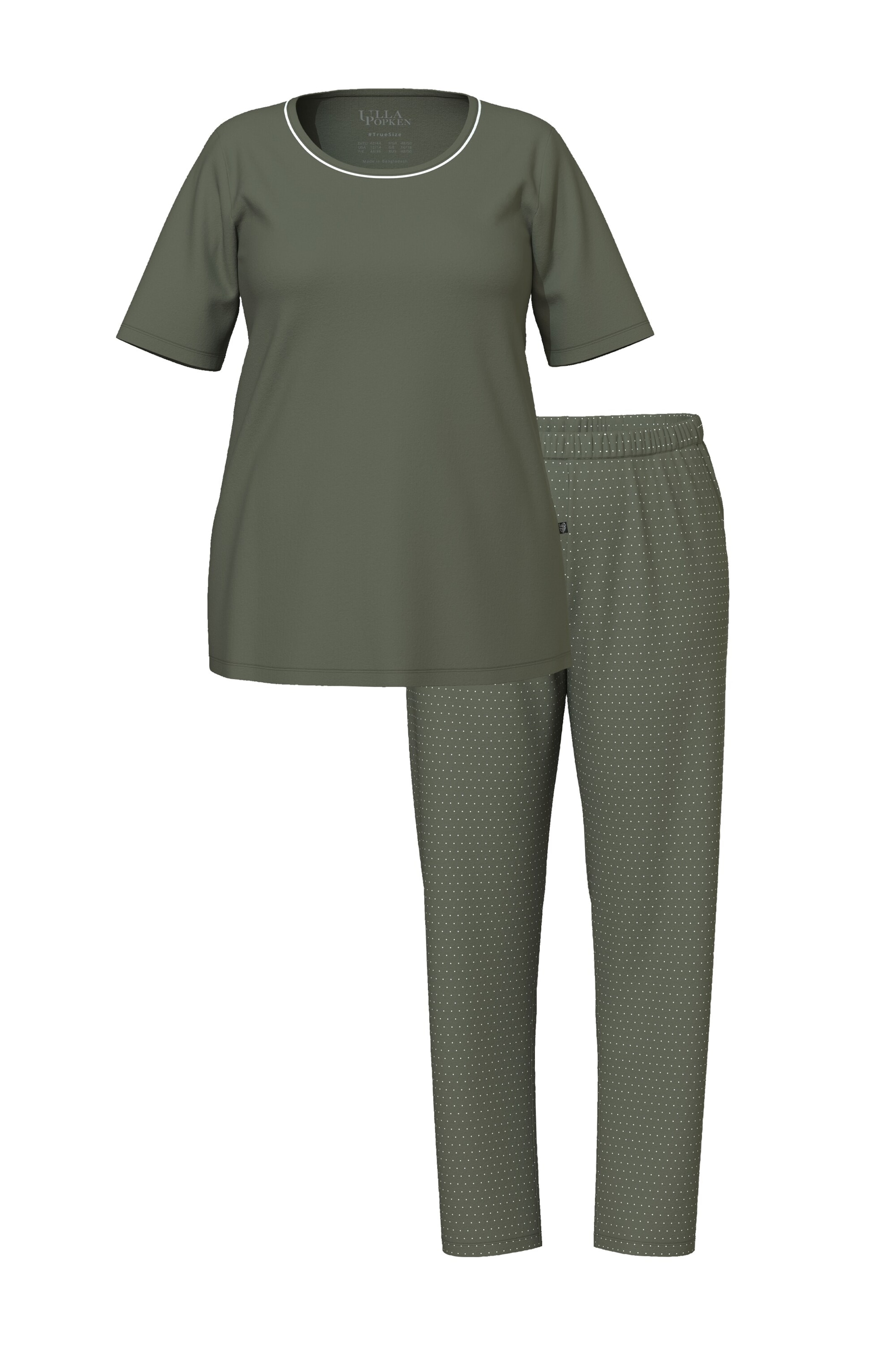 Ulla Popken Pyjama in Grün: Vorderseite