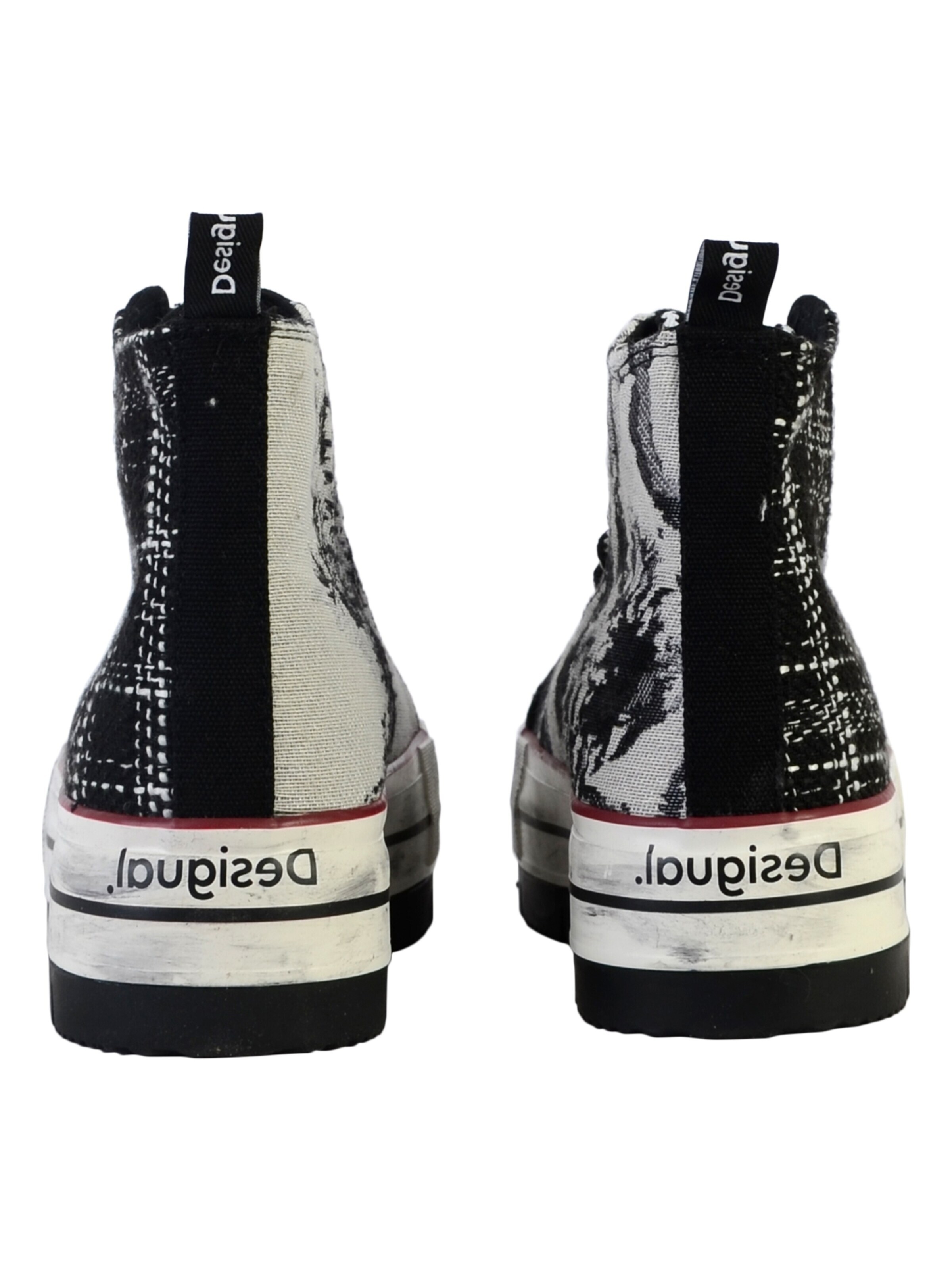 Desigual Sneakersy wysokie w kolorze czarny
