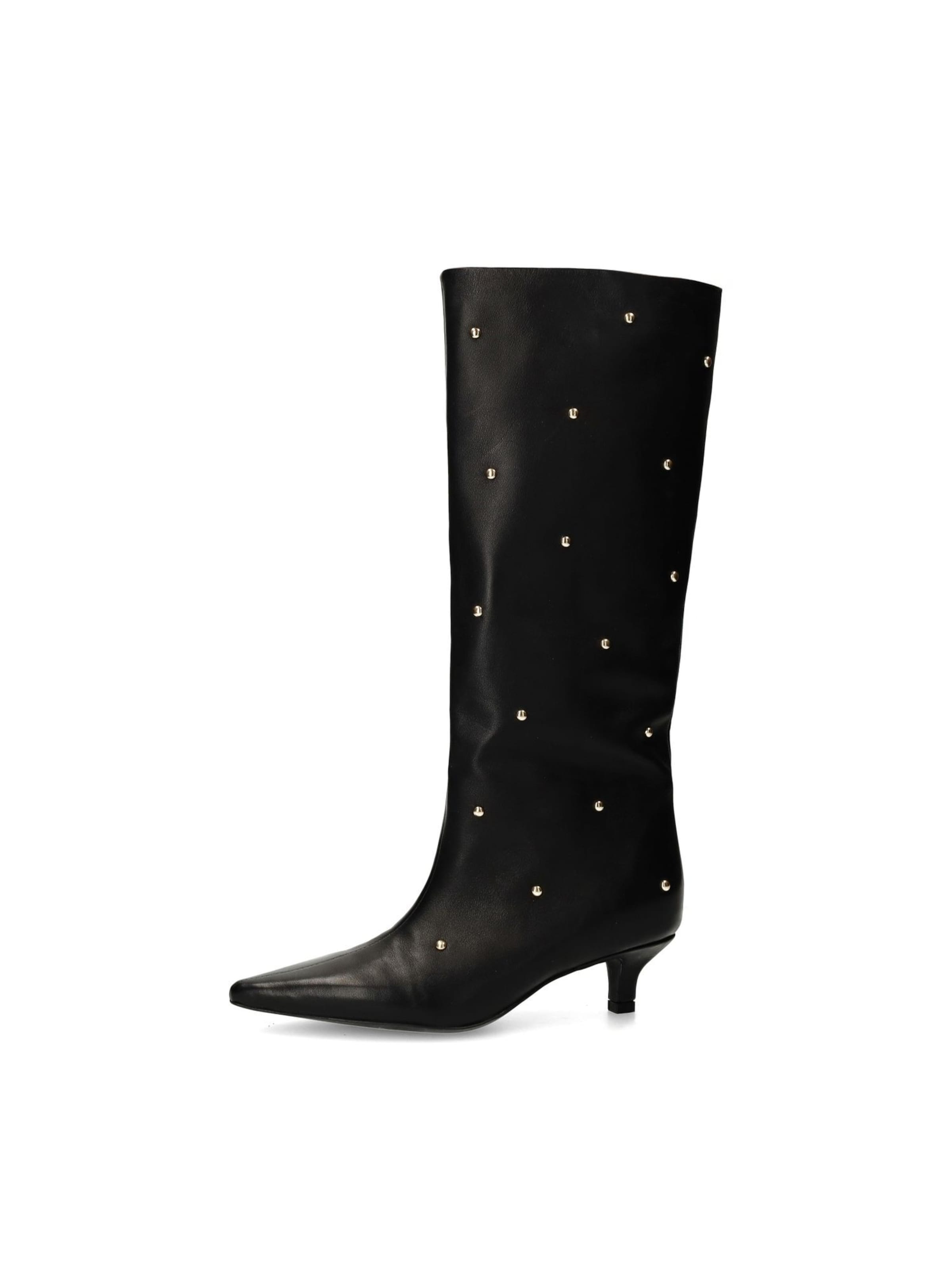 Bottes MANFIELD en noir : devant