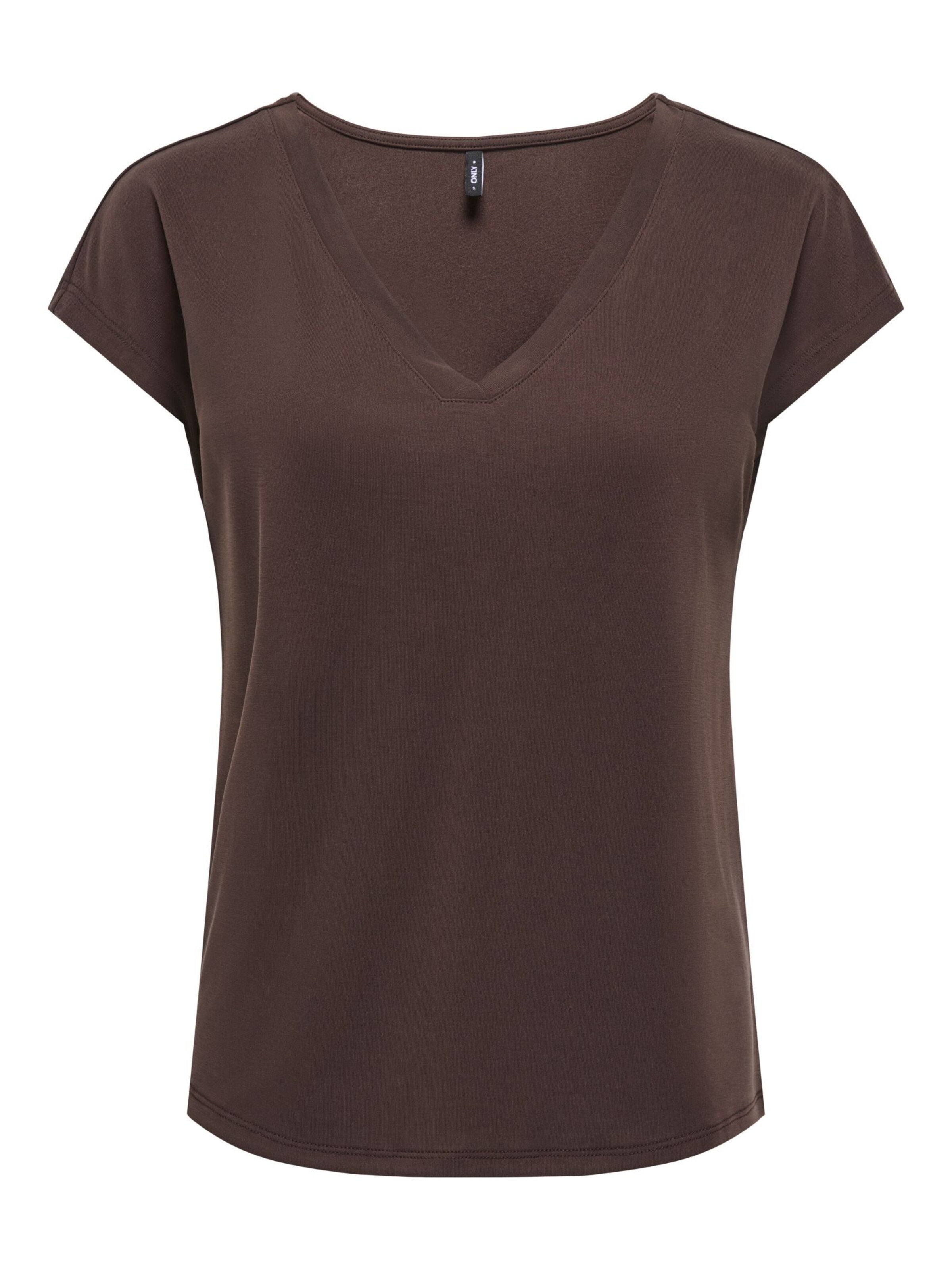 ONLY - Camiseta 'ONLFree' en marrón: frente