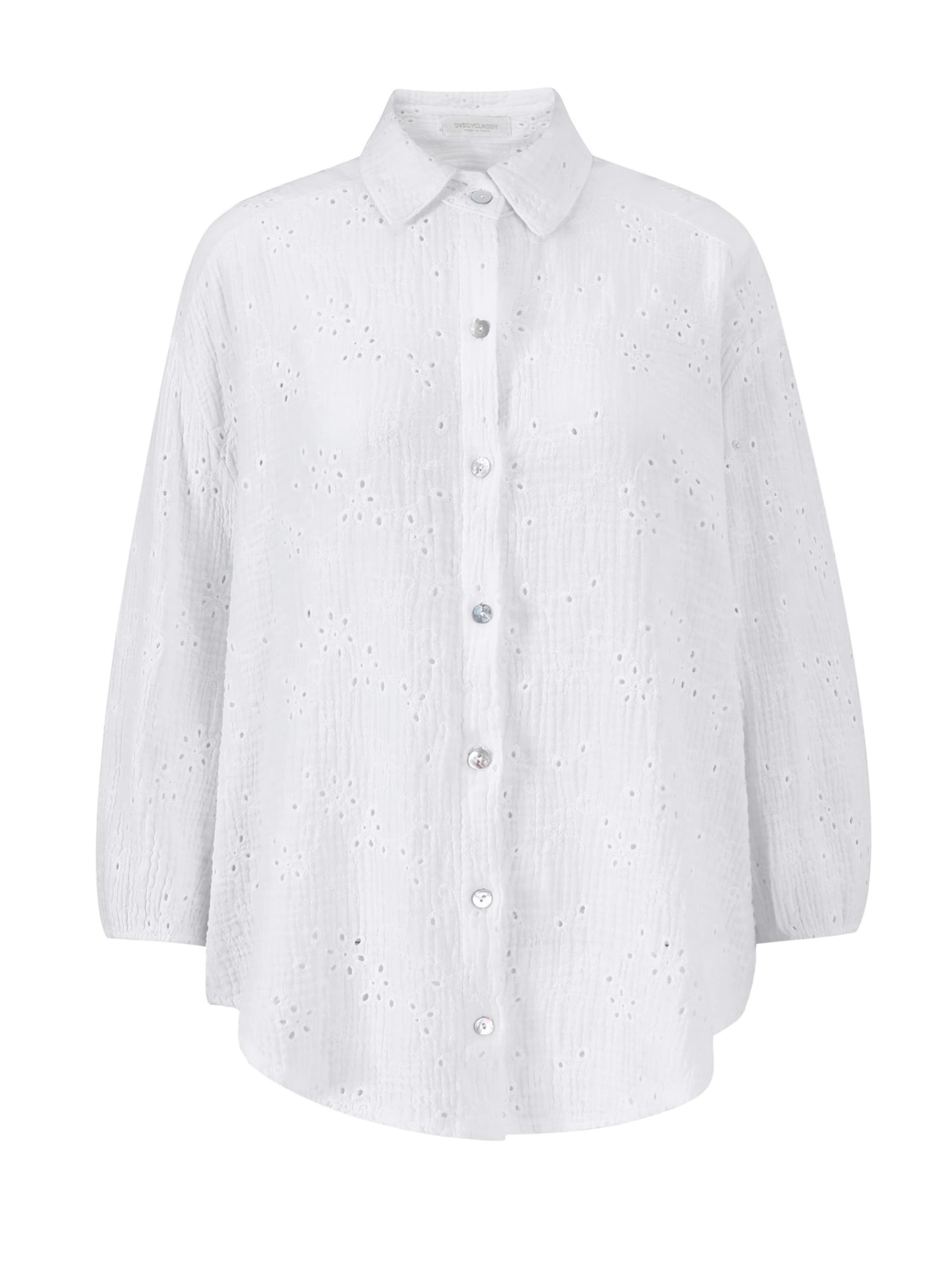 SASSYCLASSY Bluse‌‌‌‌‌‌‌‌‌‌ in Weiß: Vorderseite