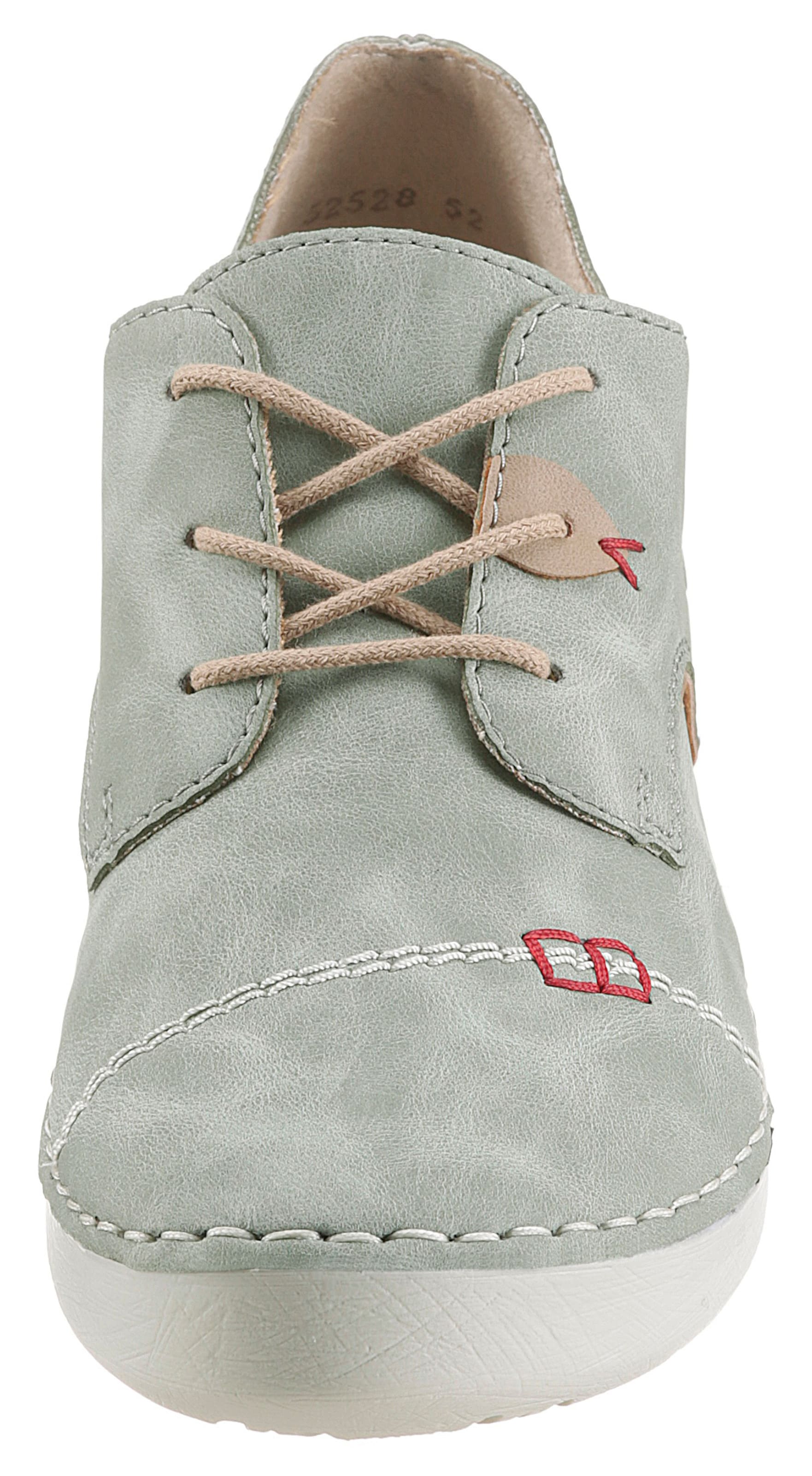 Rieker - Sapato com atacadores '52528' em verde