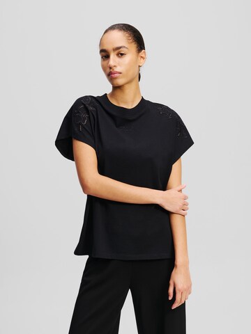 Karl Lagerfeld Shirt in Black: front
