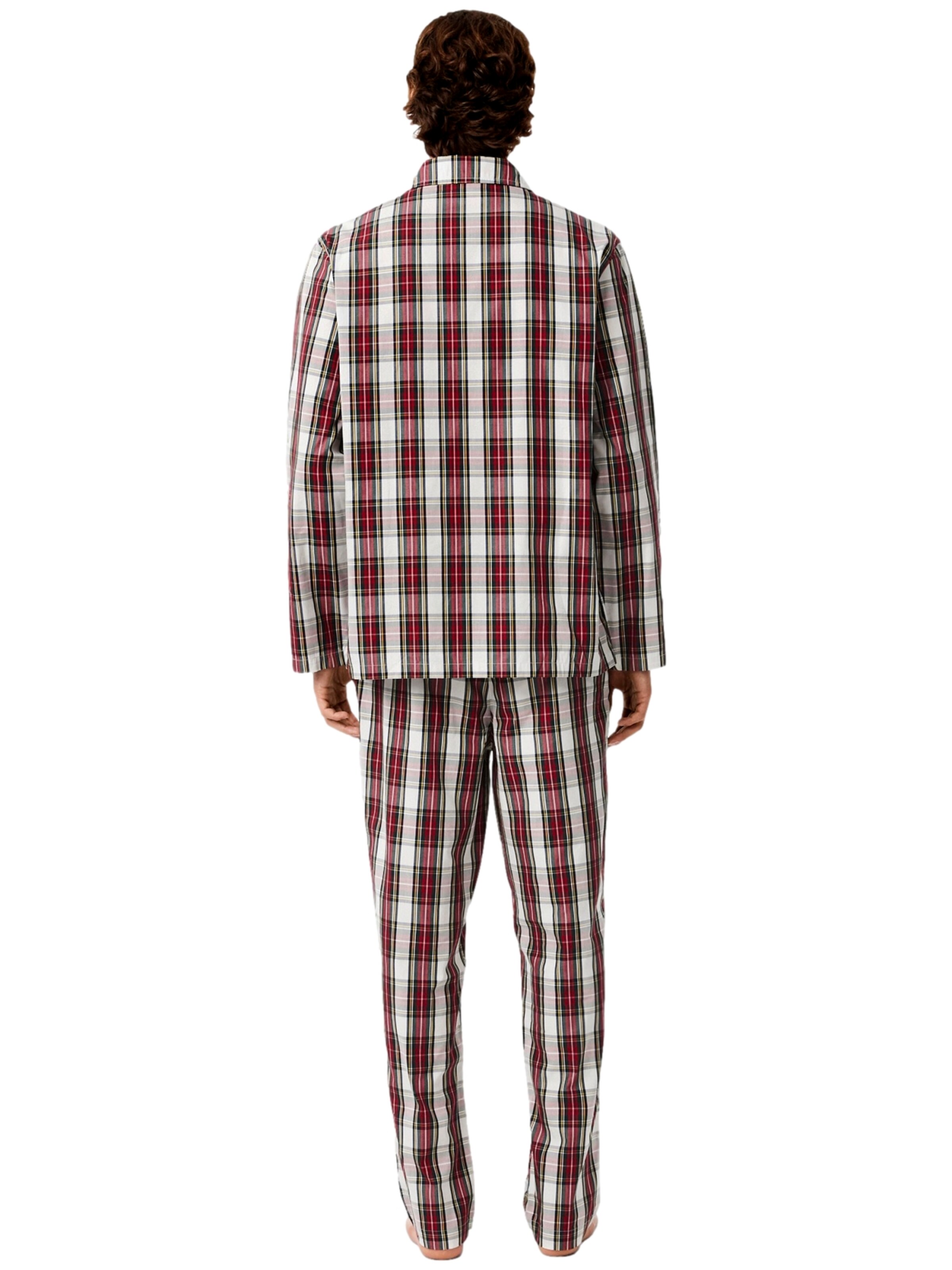 Pigiama lungo di LACOSTE in rosso