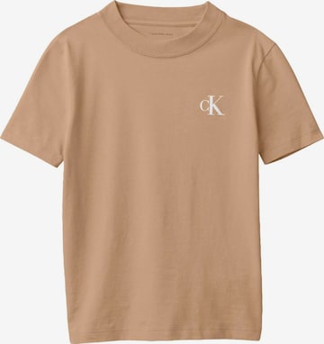 Calvin Klein Kids Shirt in Bruin: voorkant
