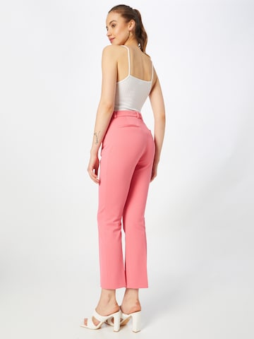 BOSS Black Regular Trousers with creases 'Tatiani' in Pink