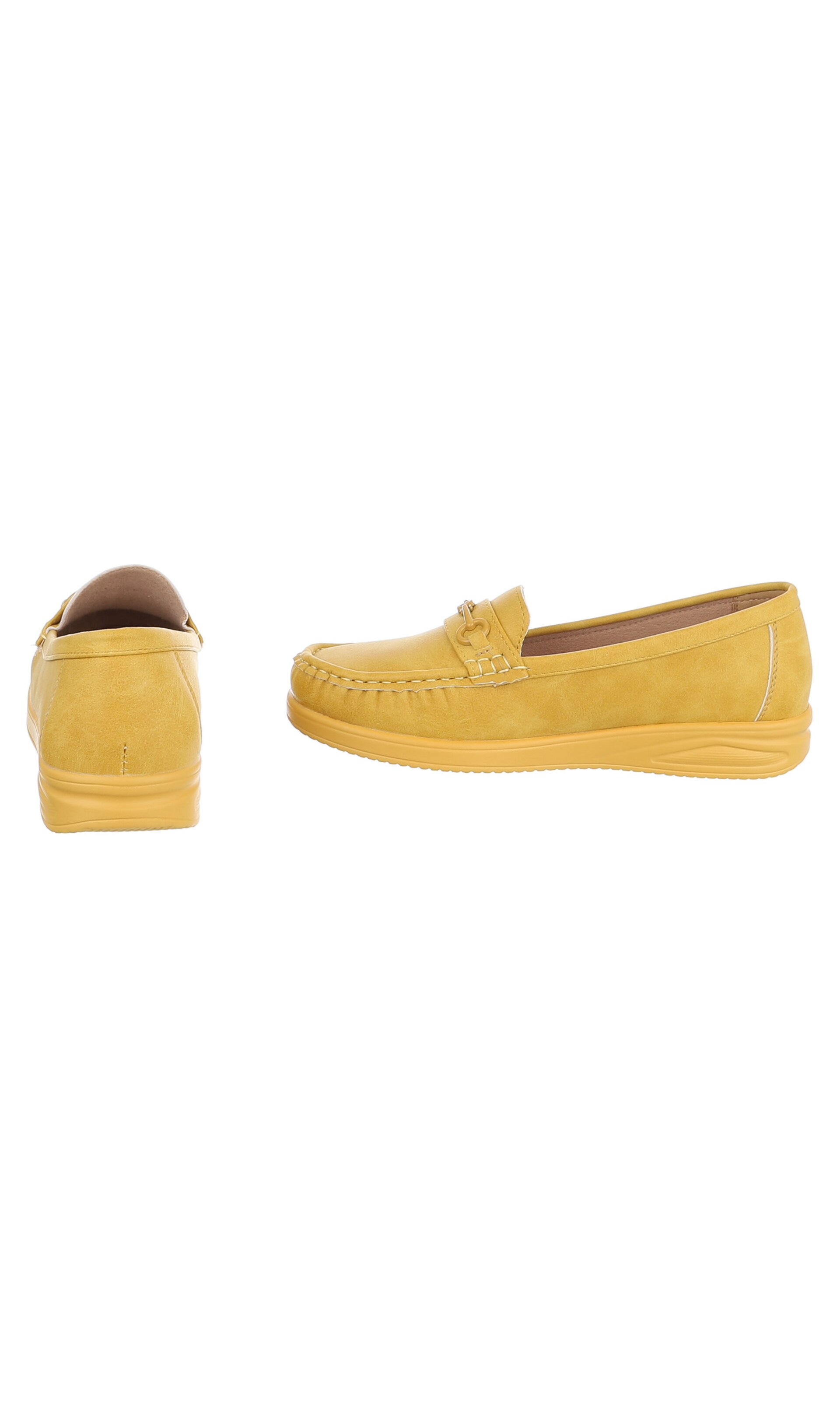 Ital-Design Moccasins in Yellow