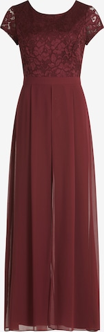 Tuta jumpsuit di Vera Mont in rosso: frontale