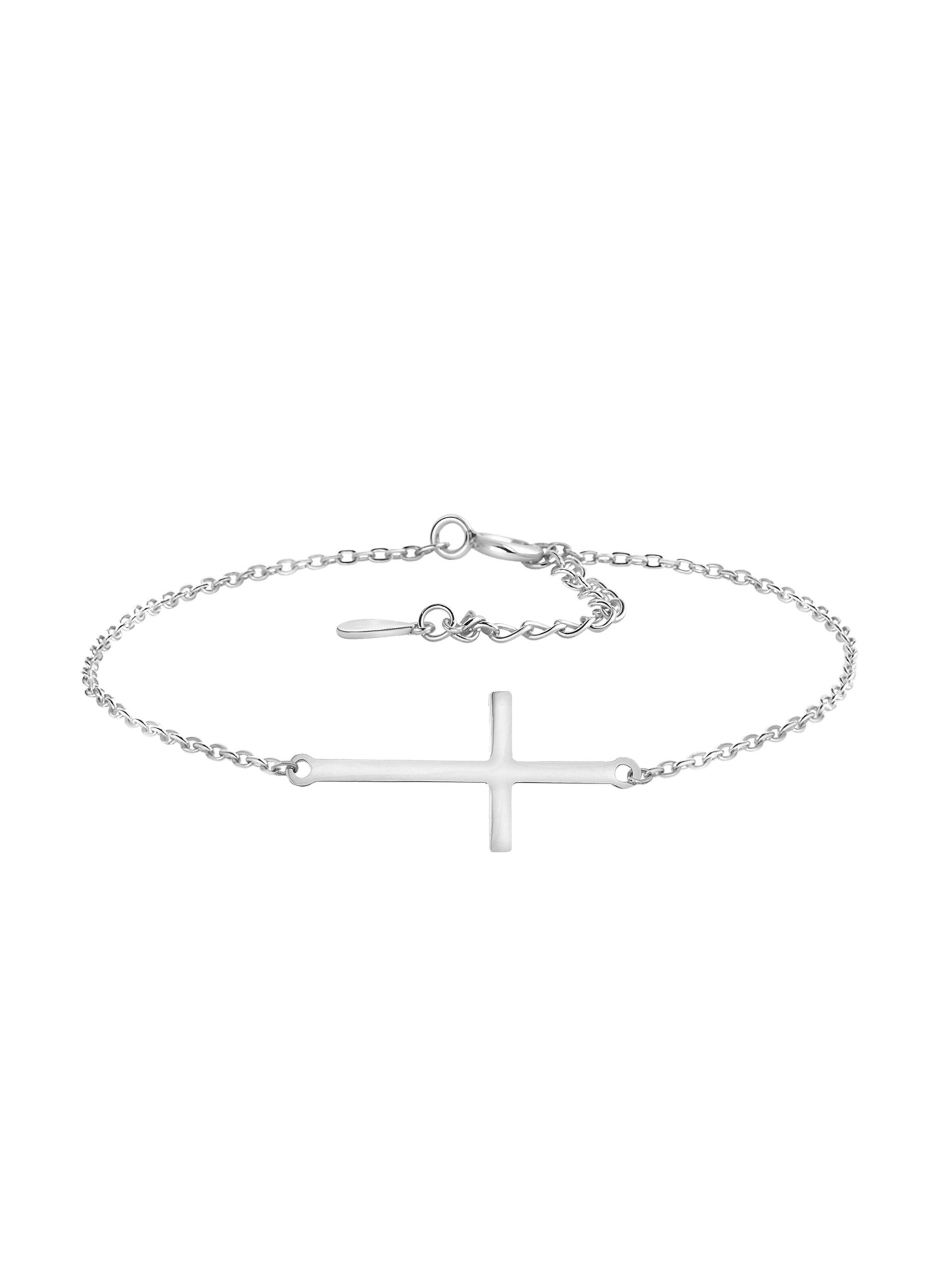 Sofia Milani Armband 'Cross'‌‌‌‌‌‌‌‌‌‌ in Silber: Vorderseite