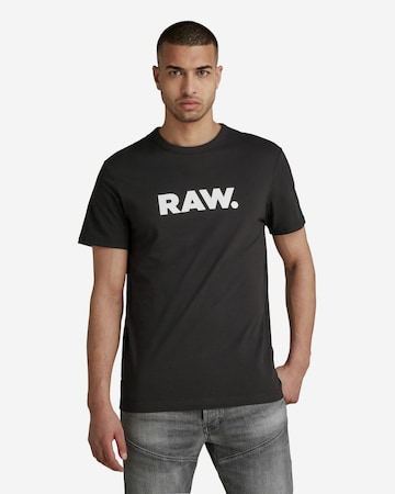 G-Star RAW Koszulka 'Holorn' w kolorze czarny: przód