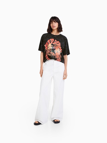 Bershka Shirt in Zwart