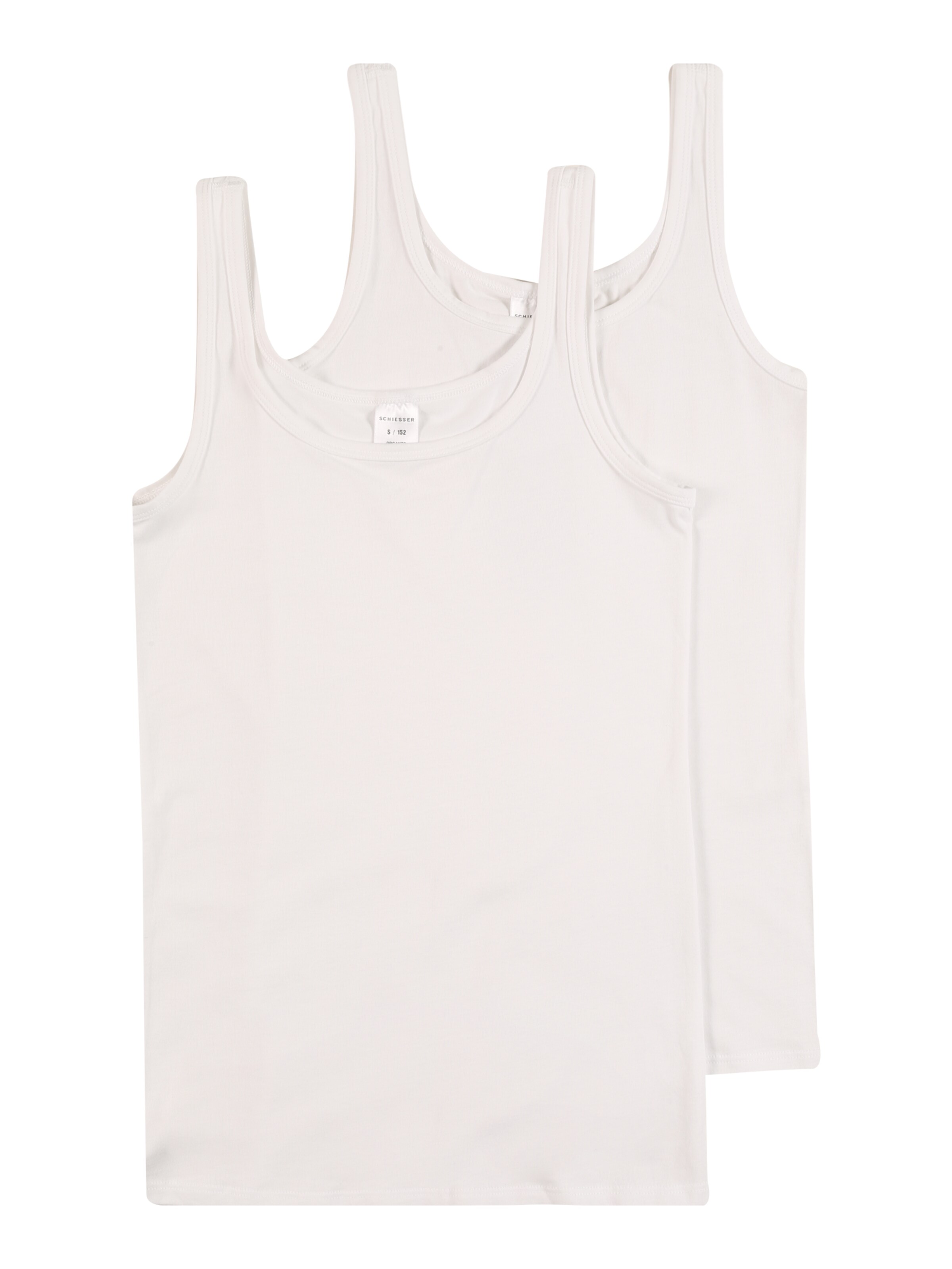 Maillot de corps SCHIESSER en blanc : devant