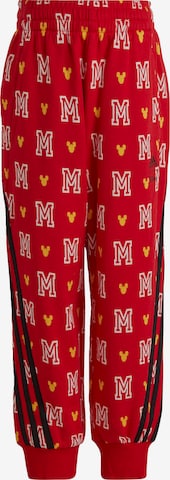 ADIDAS SPORTSWEAR Slimfit Sportbroek 'Disney Mickey Mouse' in Rood: voorkant