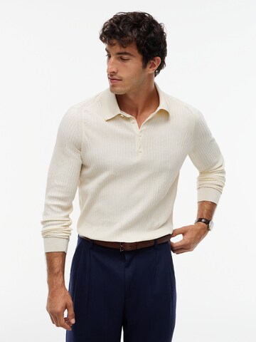 Pull-over 'New York' TOMMY HILFIGER en beige : devant
