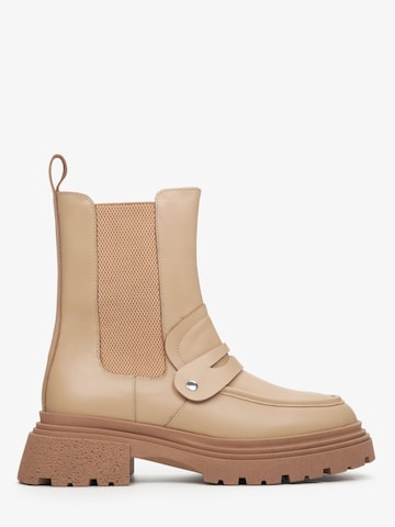 Estro Chelsea boots '1210-03' in Beige: voorkant