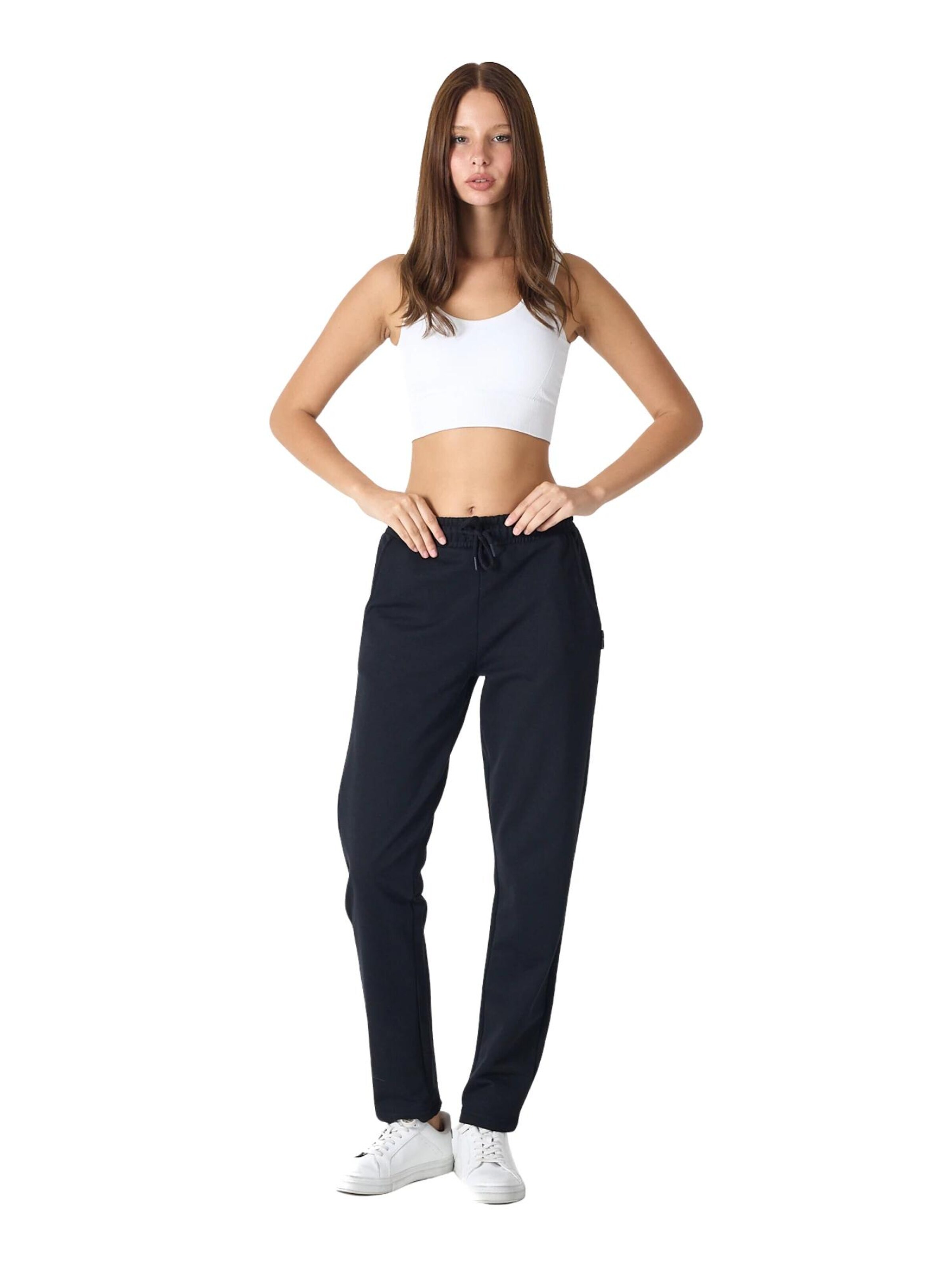 comeor Regular Workout Pants 'Jogginghose Damen' in Black