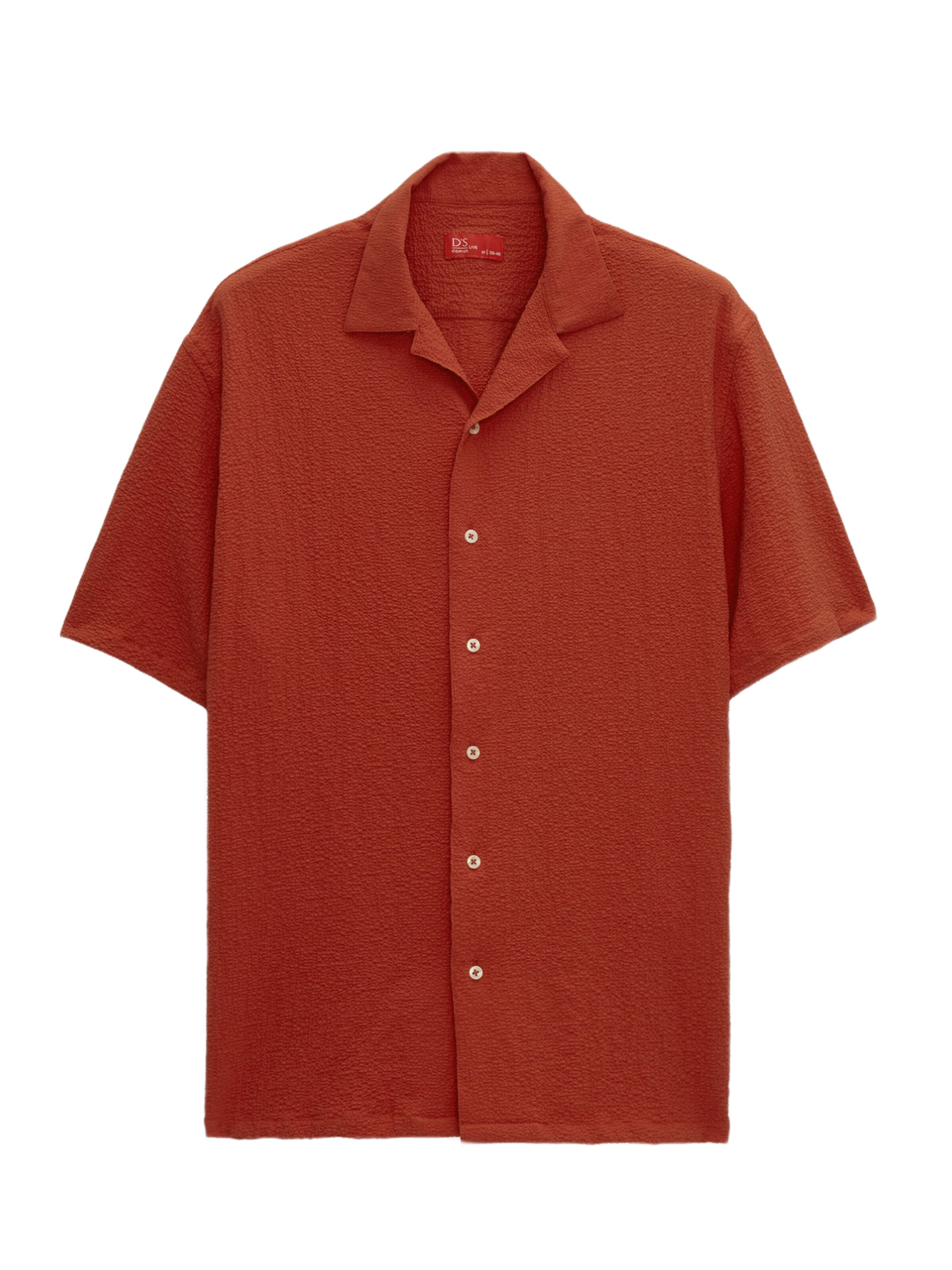 D’S Damat Regular fit Overhemd in Rood: voorkant