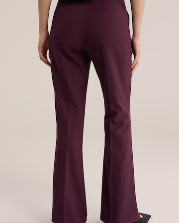 WE Fashion Flared Hose in Lila
