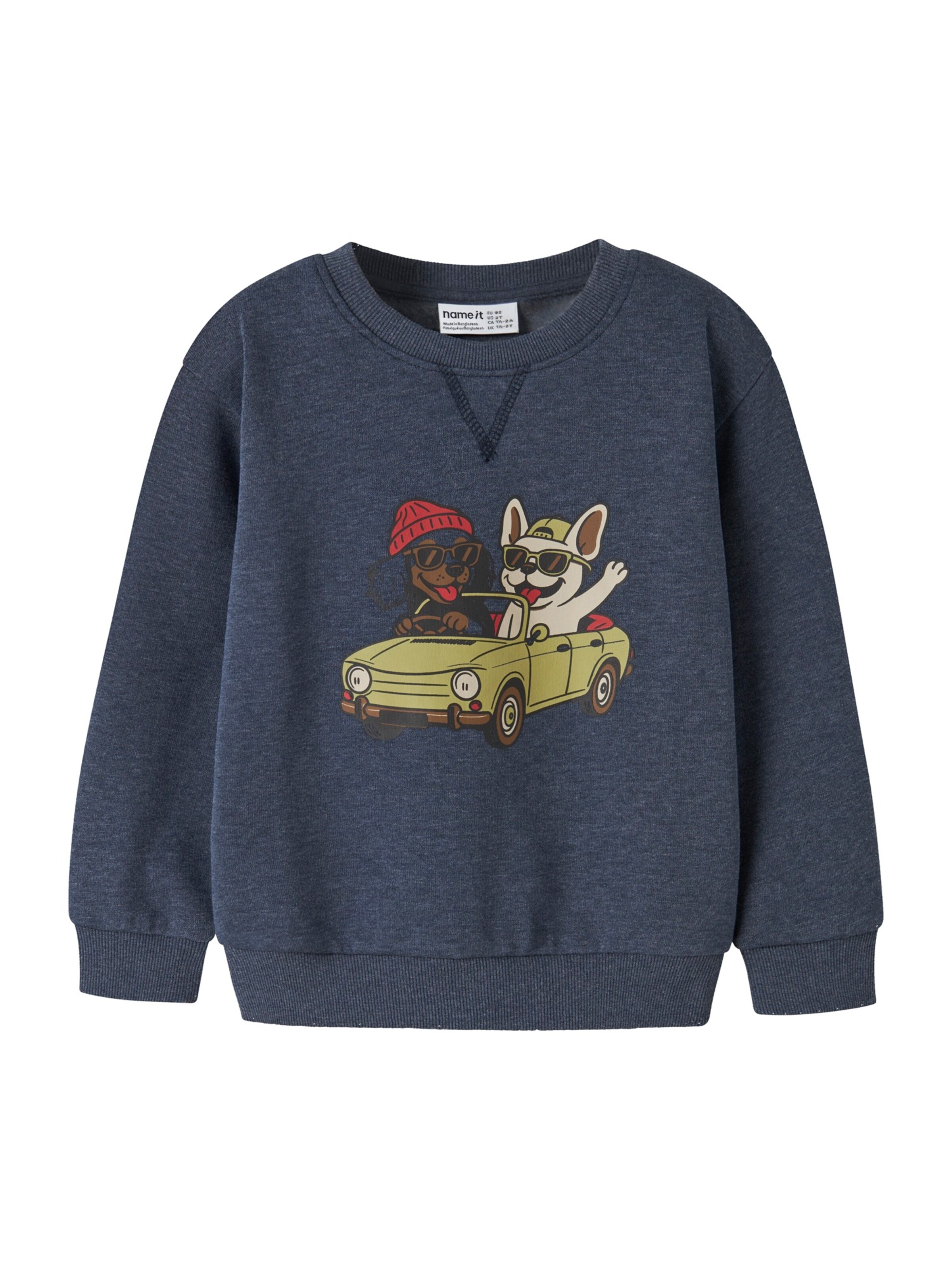 NAME IT Sweatshirt 'NMMVIMO' i blå: framsida