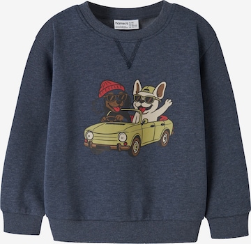 NAME IT Sweatshirt 'NMMVIMO' i blå: framsida