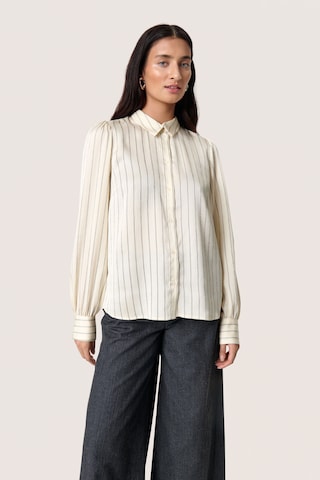 Chemisier 'SLIoana Paris' SOAKED IN LUXURY en beige : devant