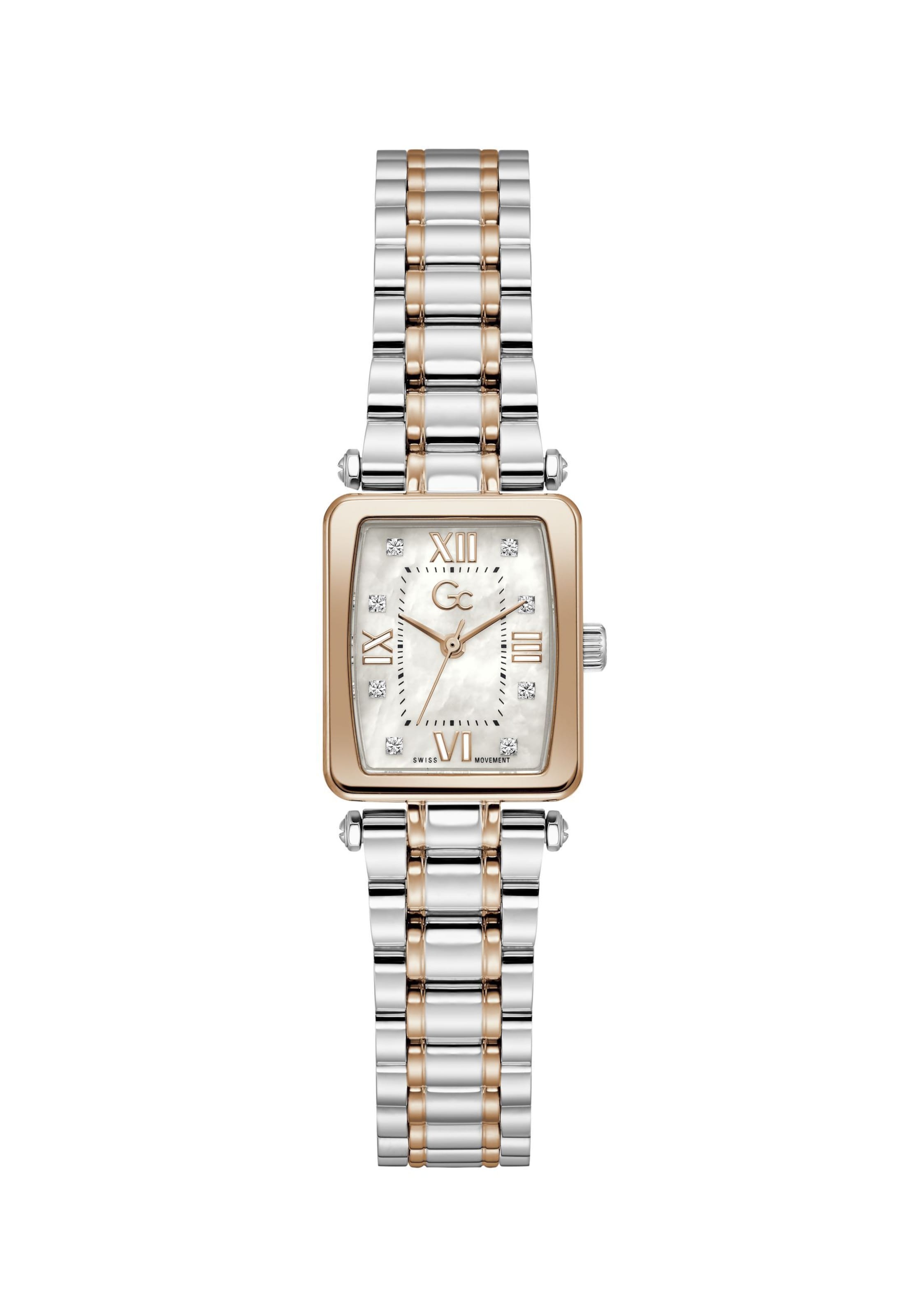 Montre à affichage analogique 'Plaza Mini' Gc en argent : devant