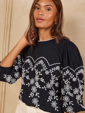 T-shirt love & roses en noir