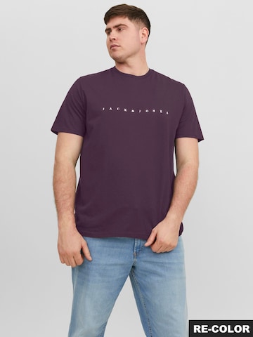 Jack & Jones Plus - Camiseta en lila: frente