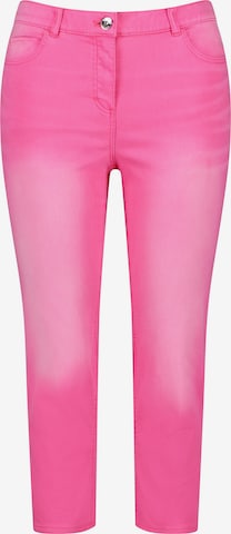 SAMOON Slimfit Jeans 'Betty' in Roze: voorkant