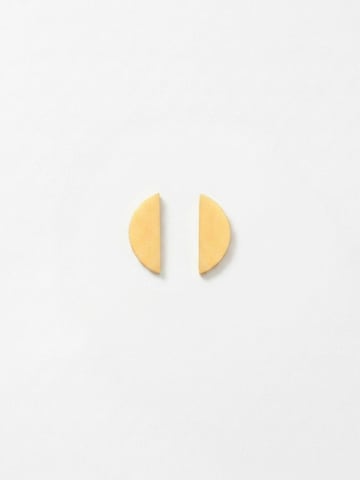 DNSK Copenhagen Øreringe 'SAGA Waterproof 18K Gold Plated Post Earring – Brushed Stainless Steel' i guld: forside