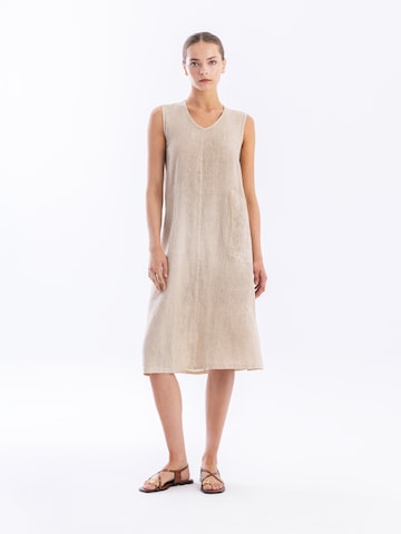 Haris Cotton Jurk 'Haris Cotton' in Beige