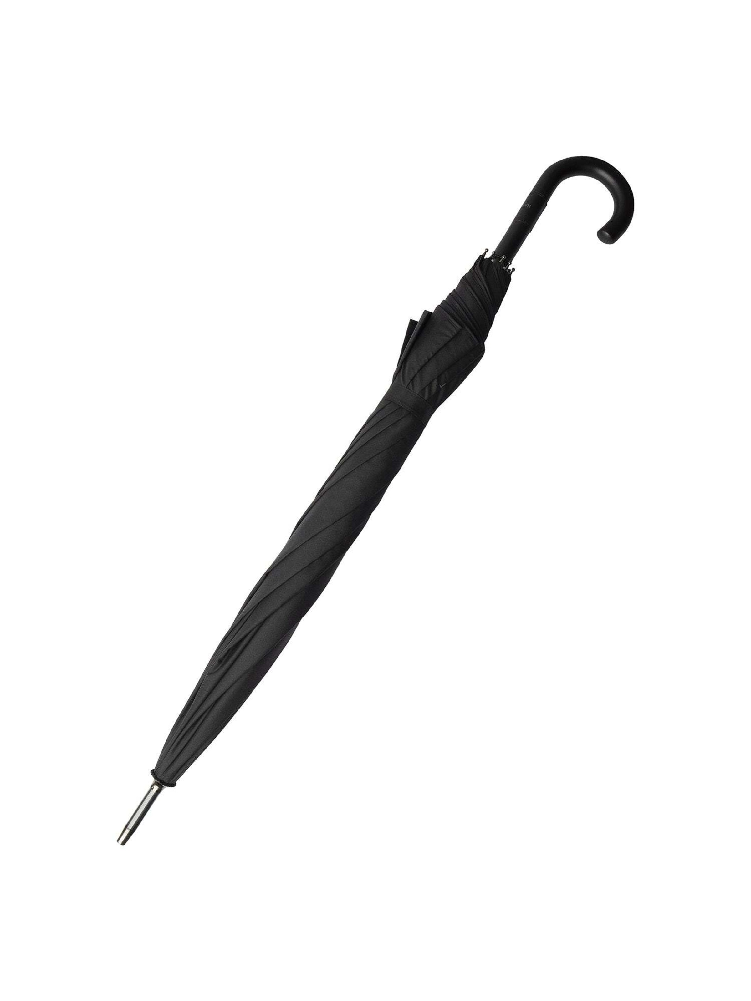 Hackett London Regenschirm in Schwarz: Vorderseite