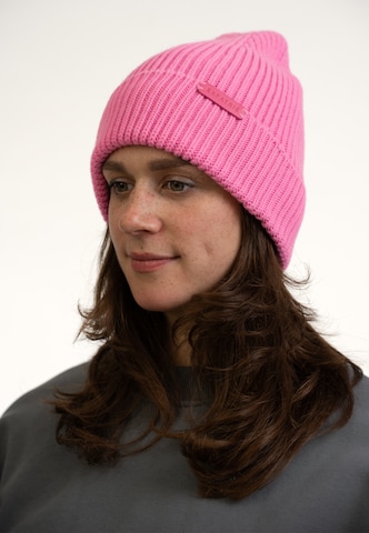 Expatrié Beanie 'Luna' in Pink: front