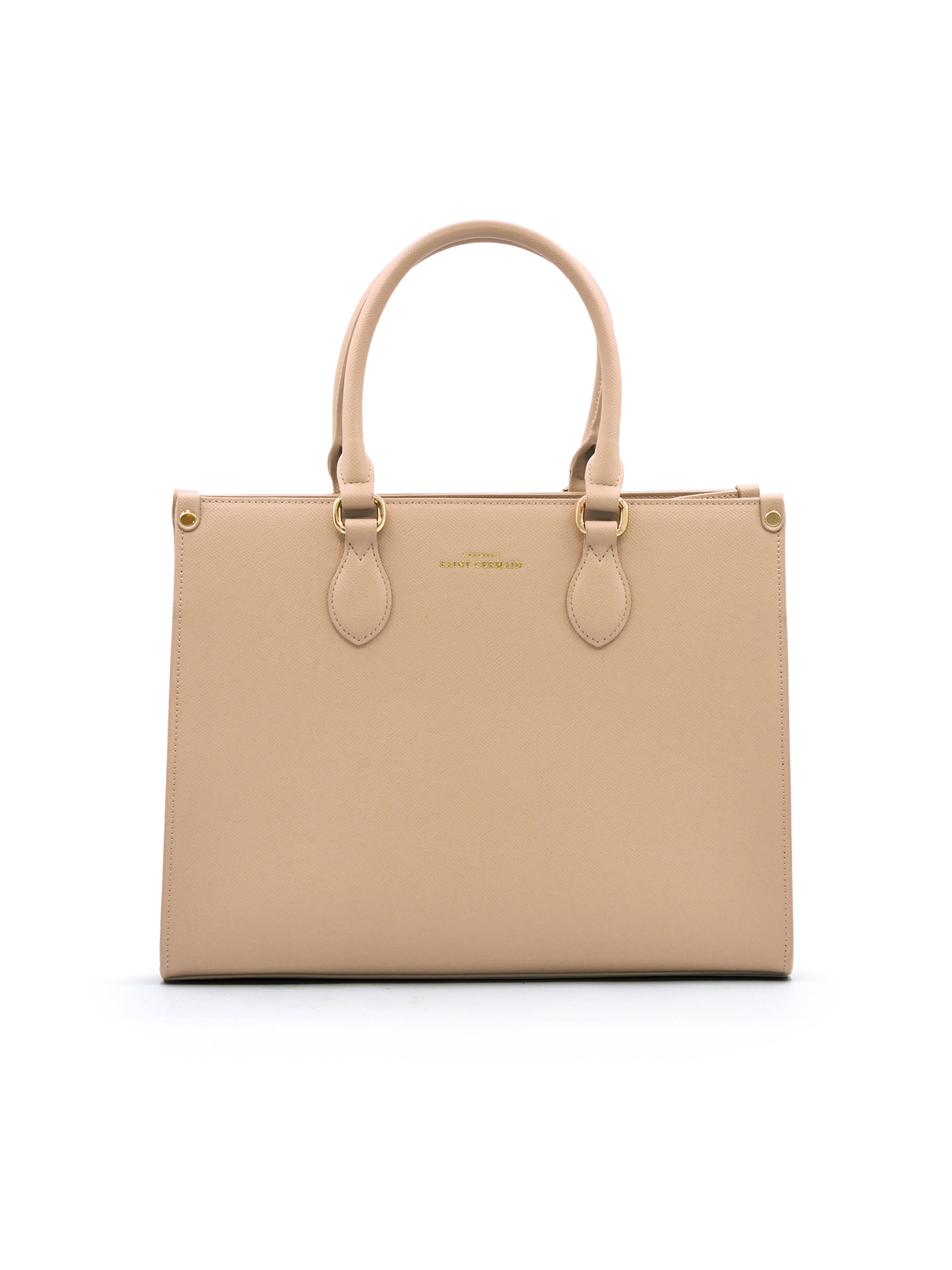 Cabas 'Cabourg' Ateliers Saint Germain en beige : devant