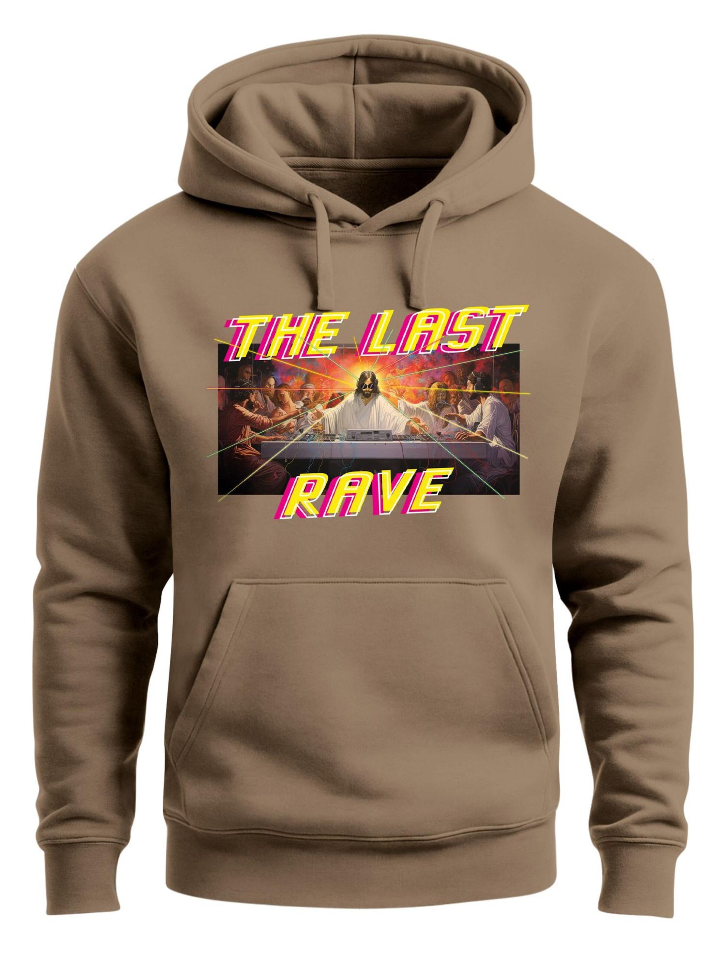 Neverless Sweatshirt 'The Last Rave' in Brown: front